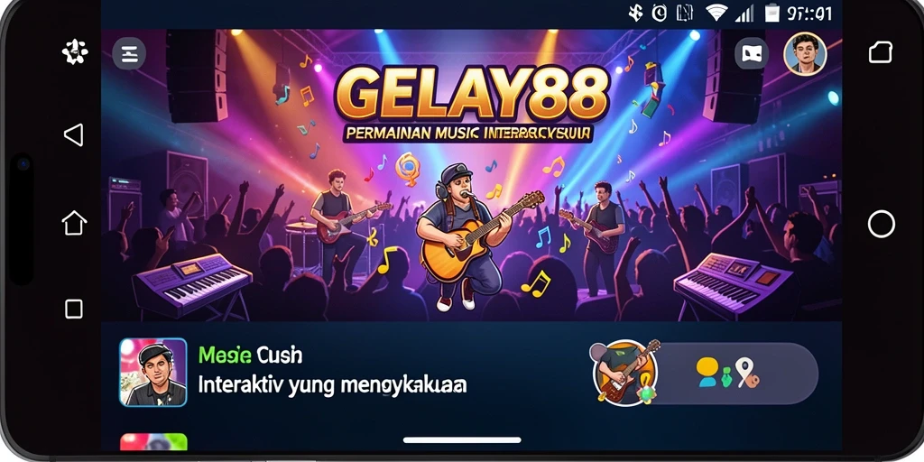 Tampilan gameplay menampilkan keseruan bermain musik dalam GELAY88.