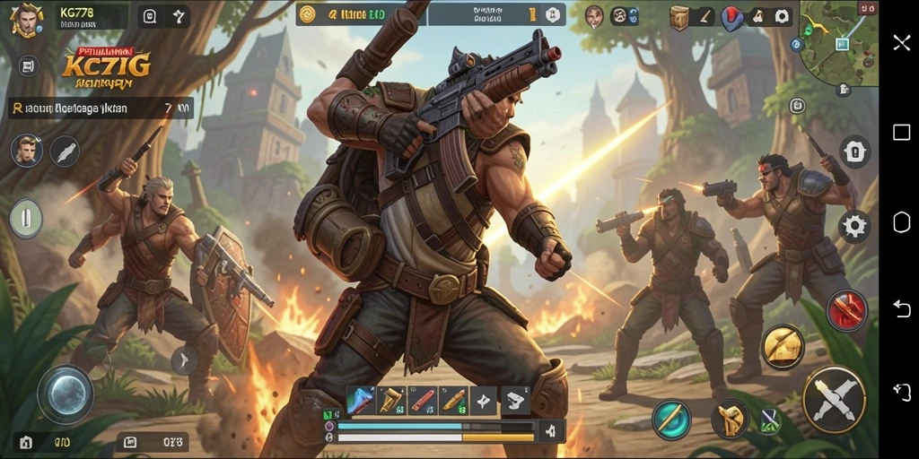 Tampilan gameplay ARPG yang menegangkan di KG778.