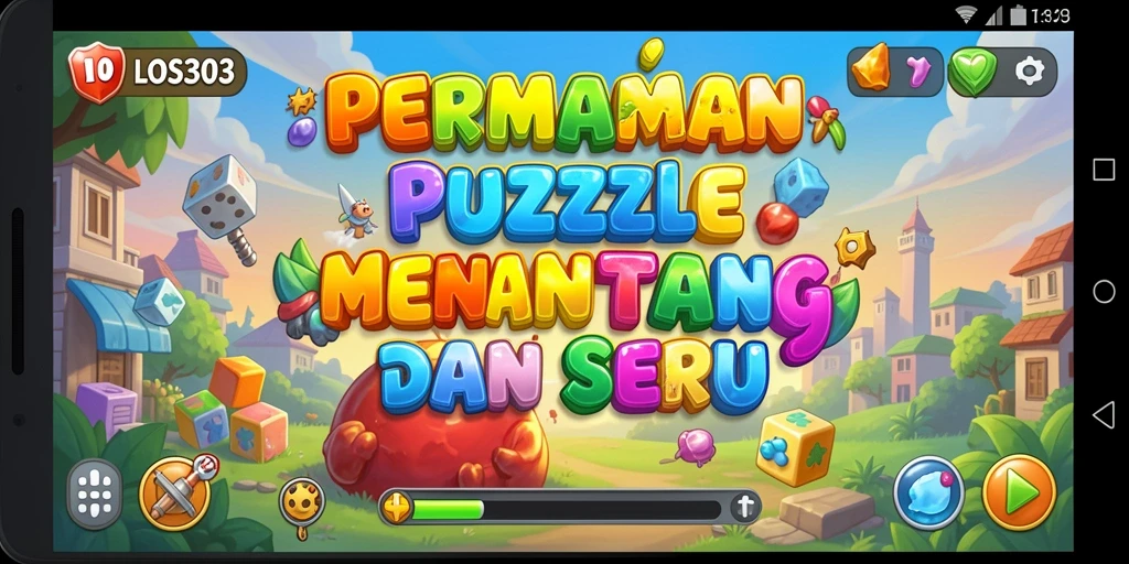 Tampilan gameplay Puzzle yang seru dan mengasyikkan di LOS303.