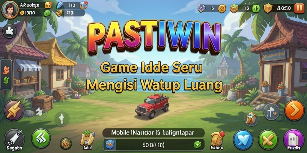 Screenshot gameplay PASTIWIN menampilkan keseruan saat pengelolaan sumber daya.