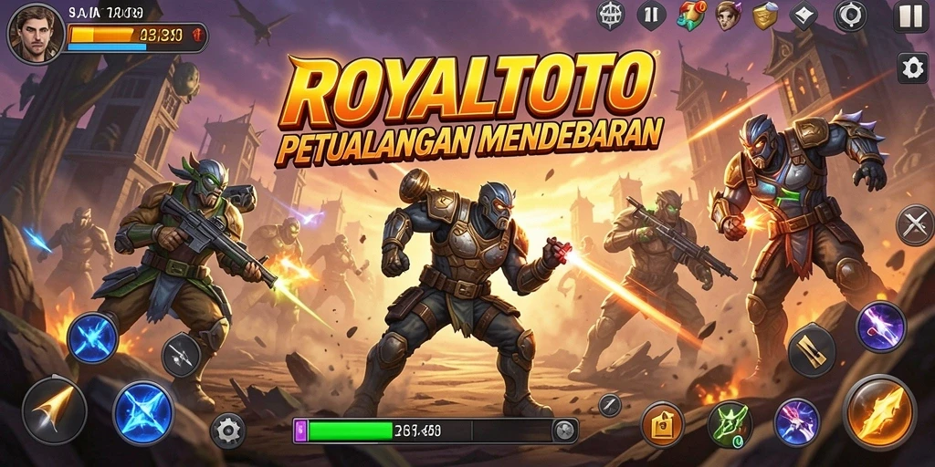 Screenshot gameplay menampilkan aksi mendebarkan di dalam ROYALTOTO.