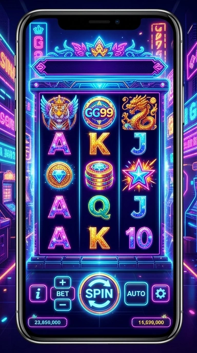 Tampilan antarmuka pengguna gg99 yang sederhana dan menarik.